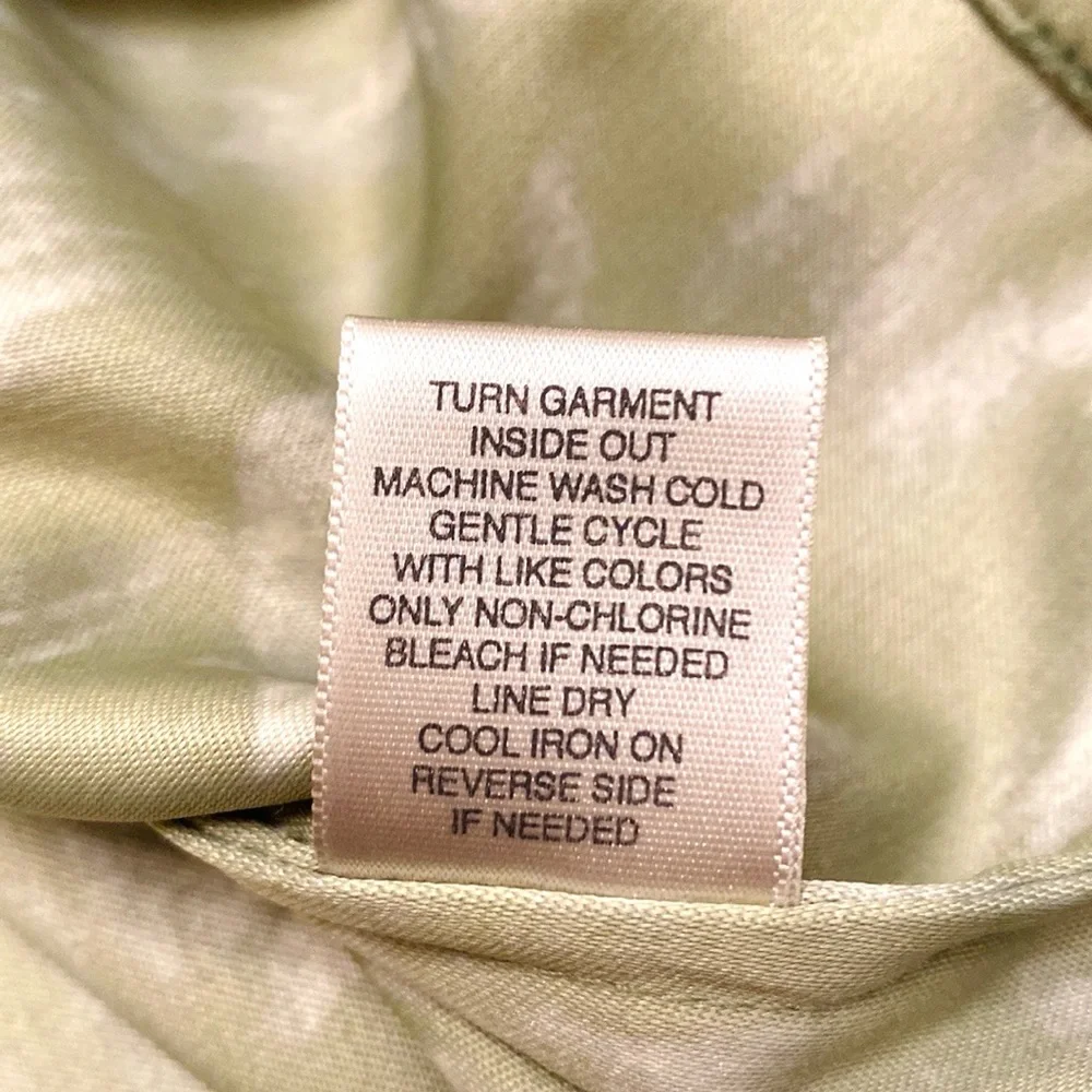 Christopher & Banks Stretch Green Brown Leaf L Cottagecore Grandma Chic Jacket